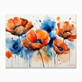 Wonderful Poppy Flowers Pt. 2 Canvas Print