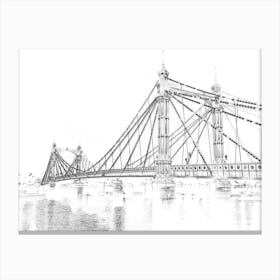 Albert Bridge Ii Canvas Print