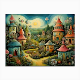 Fantasy Village 11 Canvas Print