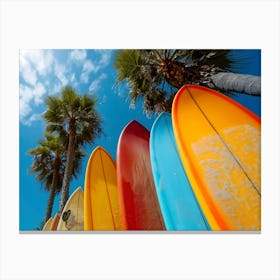 Colorful Surfboards Canvas Print