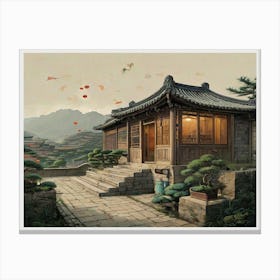 Asian House 2 Canvas Print