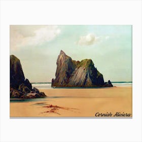 Cornish Riviera, Cornwall Canvas Print