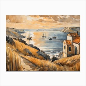European Coastal Painting (158) Canvas Print