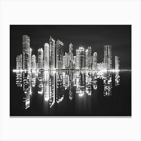 Cityscape At Night 2 Canvas Print