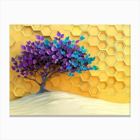 Tree With Bees Canvas Print