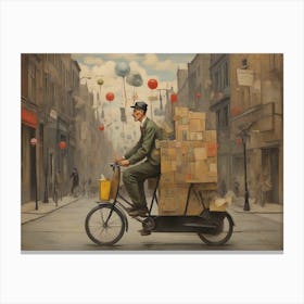 Delivery Man Canvas Print