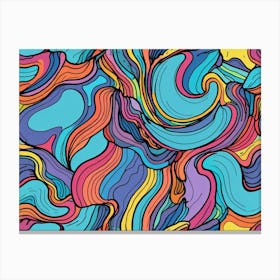 Abstract Swirls 8 Canvas Print