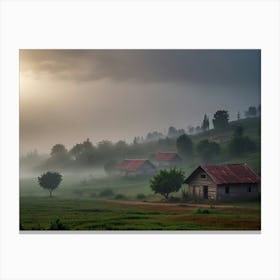 Misty Morning 12 Canvas Print