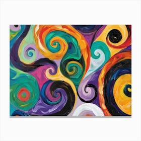 Swirls And Spirals Canvas Print