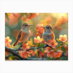 Beautiful Bird on a branch 1 Canvas Print