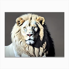 White Lion 20 Canvas Print