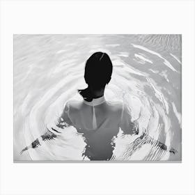 Woman In Water Canvas Print