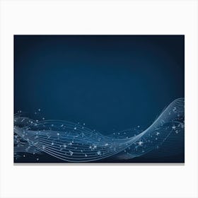 Blue Background Abstract Canvas Print