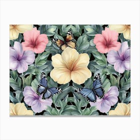 Floral Seamless Pattern 5 Canvas Print