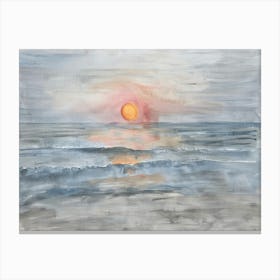 Sunset At The Beach 66 Canvas Print