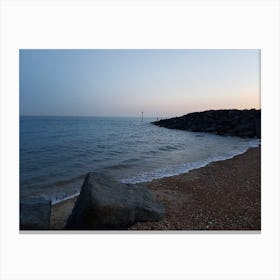 Beach at Night 2 Canvas Print