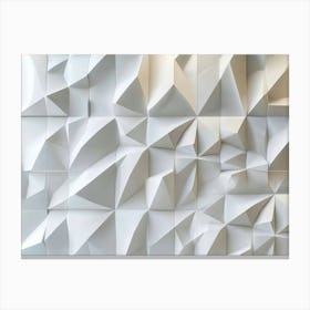 3d Geometric Abstract Textured Canvas Print