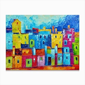 Colorful Houses 1 Canvas Print