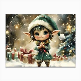 Christmas Elf 1 Canvas Print