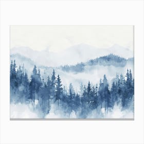 Watercolor Landscape Canvas Print