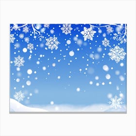 Snowflakes Background 1 Canvas Print