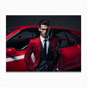 Bussinness Man Red (72) Canvas Print