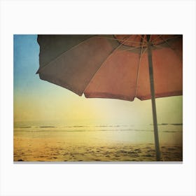 Beach Umbrella Canvas Print