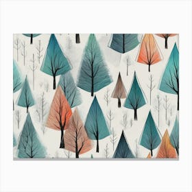 Forest Of Trees Canvas Print