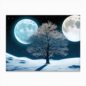 Full Moon Canvas Print