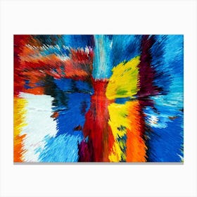 Acrylic Extruded Painting 73 Canvas Print