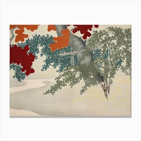 Maple From Momoyogusa –Flowers Of A Hundred Generations, Kamisaka Sekka Canvas Print