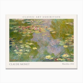 Waterlilies 1916 Poster Canvas Print