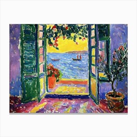 Open Window Collioure Matisse Style Landscape Canvas Print