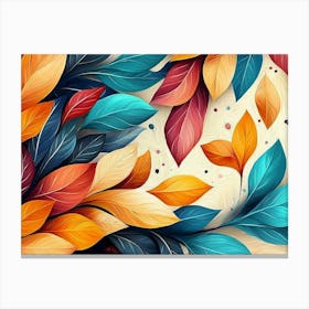 Colorful Leaves 1 Canvas Print