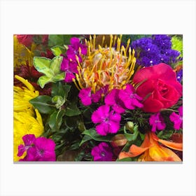 Colorful Bouquet Of Flowers Canvas Print