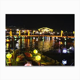 Night Market In Hoi An Canvas Print