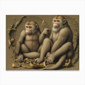 Chimpanzees Canvas Print