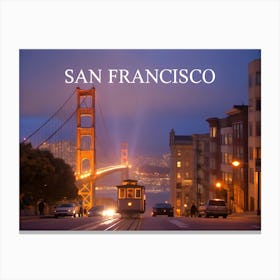 Golden Gate Bridge California - Iconic San Francisco Landmark & Scenic Views Canvas Print