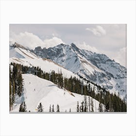Ski Lift Mountain Canvas Print