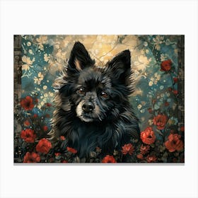 Keeshond Fine Art Portrait 2 Canvas Print