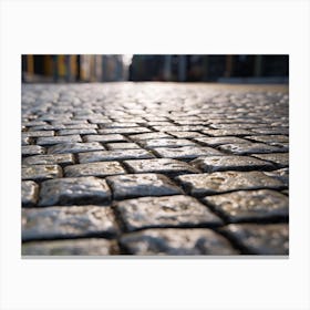 Cobblestone Street Canvas Print