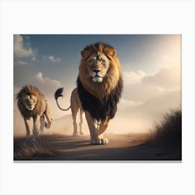 Lions Canvas Print