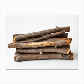 Stacked Logs Canvas Print