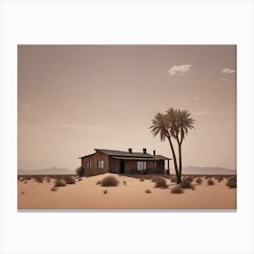 Desert House Canvas Print