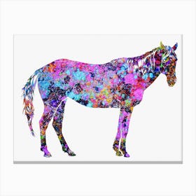 Animal Negative Space ― Horse 1 Canvas Print