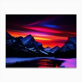 Aurora Borealis Wallpaper Canvas Print