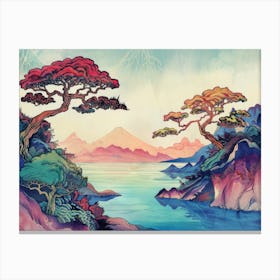 Landscape With Trees 6 Canvas Print