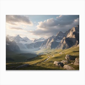 Rocky Mountain Valley Canvas Print