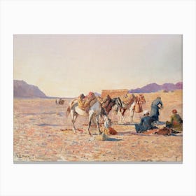Desert Scene Near Ispahan, Edwin Lord Weeks Canvas Print