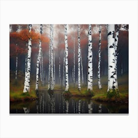 Birch Trees 57 Canvas Print